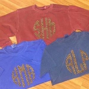 Monogrammed Cheetah Shirts